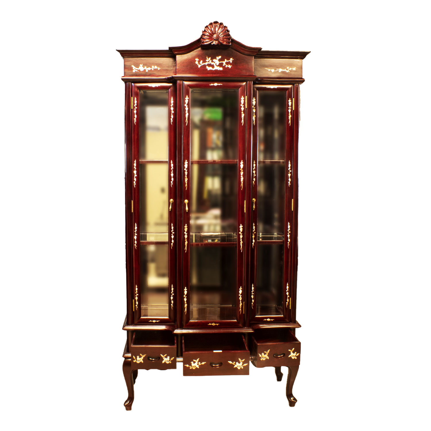 Rosewood display store cabinet